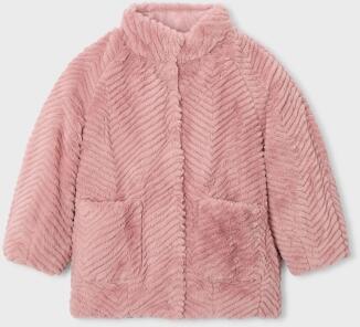 Mayoral Mädchen Winter Jacke Webpelz rosa
