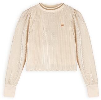 Nono Mädchen Bluse Plissee light gold