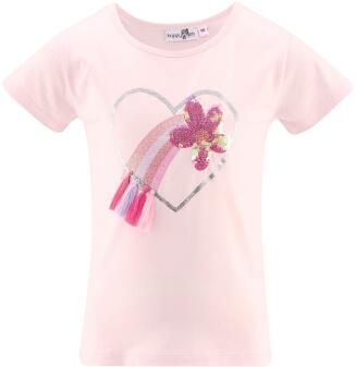 Happy Girls Mädchen Shirt mit Herz-Motiv rosa