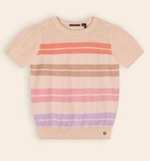 Nono Mädchen Pullover Kae gestreift beige