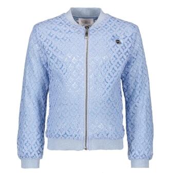 Le Chic Mädchen Jacke Blouson festlich Spitze blau