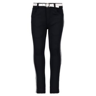 Le Chic Kinder Mädchen Hose mit Gürtel blau