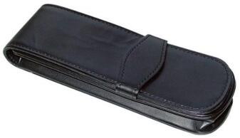 Online Leder Schreib-Etui schwarz