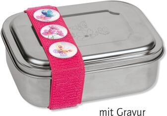 Brotdose Lunchbox Edelstahl Schmetterling