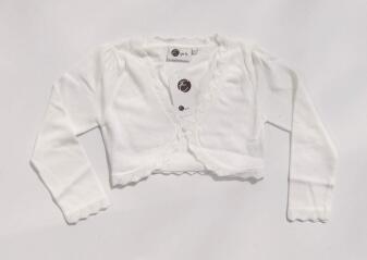 Eisend Kinder Mädchen Strick Bolero Größe 110/116 ecru
