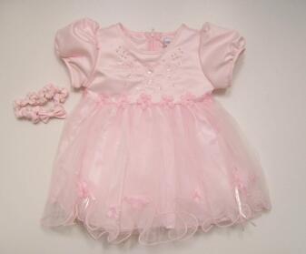 GROWING UP festliches Babykleid Taufkleid Jaqueline rosa