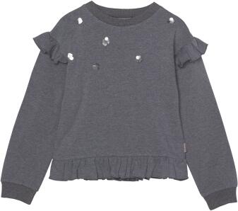 Creamie Mädchen Sweatshirt grau melange