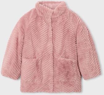 Mayoral Mädchen Winter Jacke Webpelz rosa