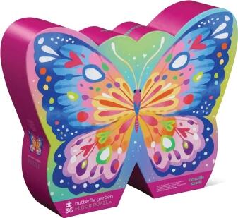 Crocodile Creek Boden Puzzle 36 Teile Butterfly Garden