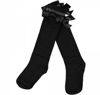 Sarabanda Kinder Mädchen Kniestrümpfe Rüsche schwarz