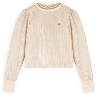 Nono Mädchen Bluse Plissee light gold