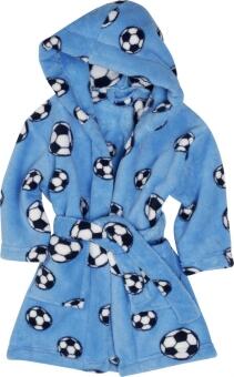 Kinder Bademantel Fleece Fußball