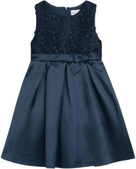 DANAMADE Mädchen Kinder Kleid festlich Halide blau