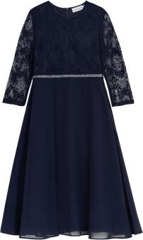 DANAMADE Teens festliches Mädchen Kleid Konfirmation Asya blau