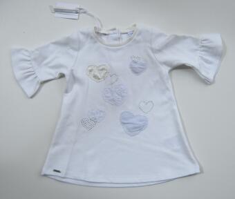 Sarabanda Kinder Kleid Babykleid Herzchen weiß