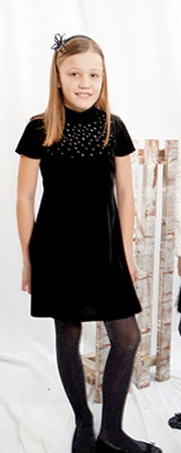 Mädchen Kleid festlich Sparkle schwarz