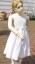 Topo Mädchen Kleid gestreift grau weiß