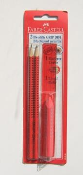 Faber-Castell Grip Bleistift Set rot