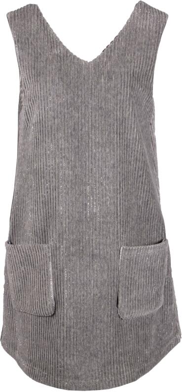 Happy Girls Mädchen Kleiderrock Breitcord grau