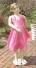 Blumenkind Mädchen Kleid festlich Pink
