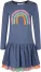 Happy Girls M&auml;dchen Kinder Kleid Regenbogen blau