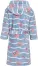 Kinder Bademantel Fleece Krebs blau