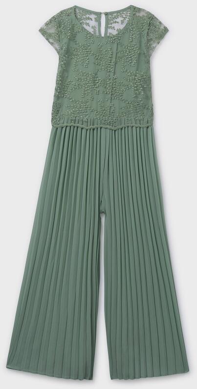 Mayoral festlicher Teens Mädchen Jumpsuit Plissee grün
