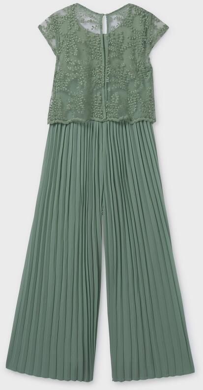 Mayoral festlicher Teens Mädchen Jumpsuit Plissee grün