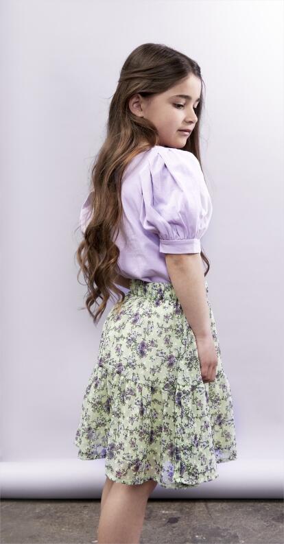 Creamie Kinder Rock Flower Dobby grün