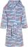 Kinder Bademantel Fleece Krebs blau