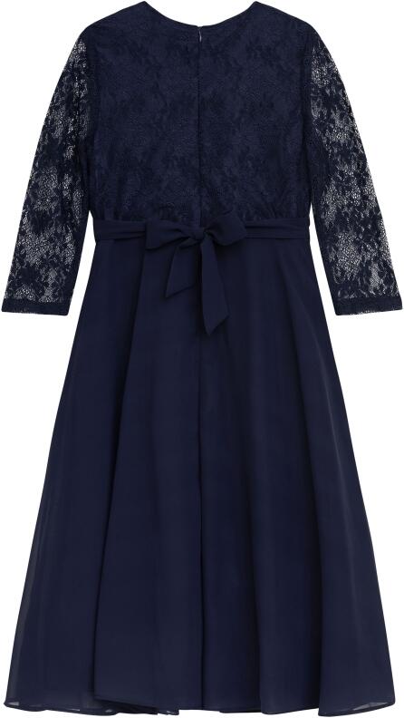 DANAMADE Teens festliches Mädchen Kleid Konfirmation Asya blau