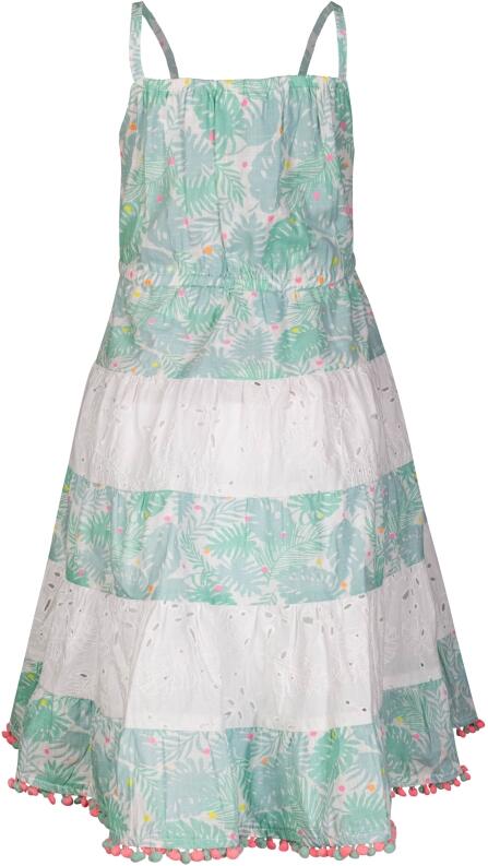 Happy Girls Sommerkleid Kinderkleid Volant türkis