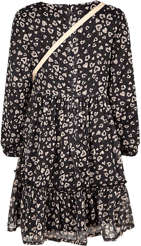 Happy Girls Mädchen Kinder Kleid mit Tasche schwarz