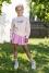 Nono Mädchen Hosen-Rock Shorts Sela rosa