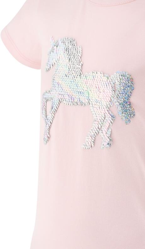 Happy Girls Mädchen Shirt Einhorn Pailletten rosa