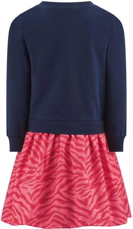 Happy Girls Mädchen Sweat-Kleid Ohlala blau rot Rücken
