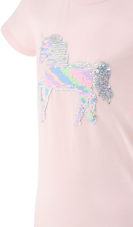 Happy Girls Mädchen Shirt Einhorn Pailletten rosa