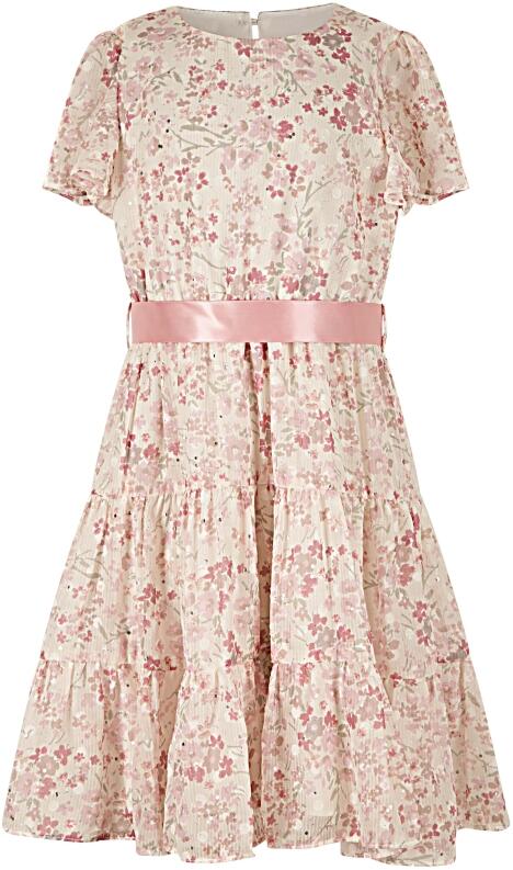 Happy Girls festliches Kinderkleid Blumenkind geblümt rosa