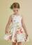 abel & lula Mädchen Kleid festlich Satin geblümt