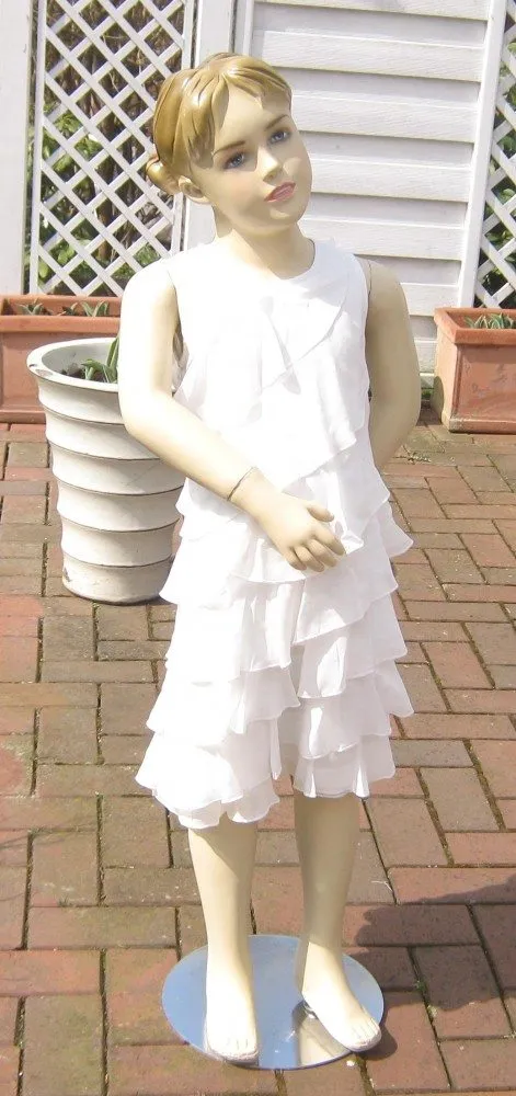 Blumenkind M&auml;dchen Kleid festlich Volant