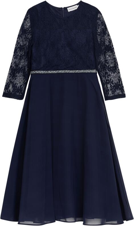 DANAMADE Teens festliches Mädchen Kleid Konfirmation Asya blau