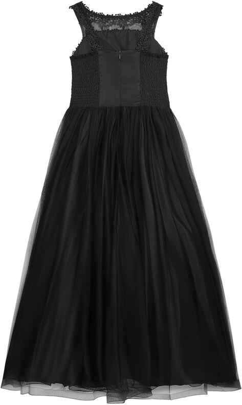 Danamade festliches Teens Mädchen Kleid lang Ella schwarz