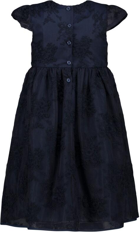 Topo Kinderkleid Mädchen Kleid festlich Mesh Flower blau