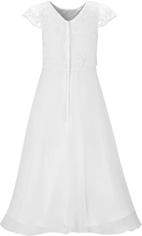 Eisend Girls klassisches Kommunionkleid Xenia weiß