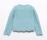 abel &amp; lula M&auml;dchen Glitzer Pullover Ajour blau