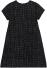 DANAMADE Teens Mädchen Kleid festlich Tweed schwarz hinten