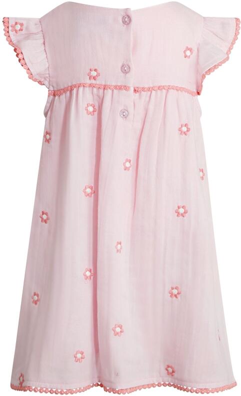 Happy Girls Kinderkleid Sommerkleid Stickerei Blumen rosa