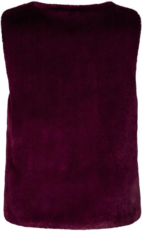 Happy Girls Mädchen Weste lang Kunstfell berry