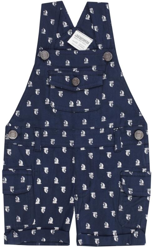 Jacky Baby kurze Latzhose Organic Ocean Child blau