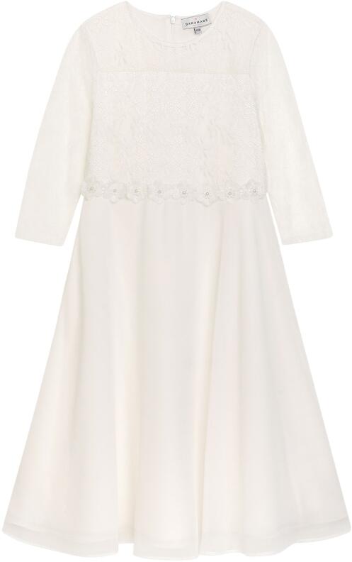 DANAMADE Kommunionkleid festliches Kinderkleid Asya ecru